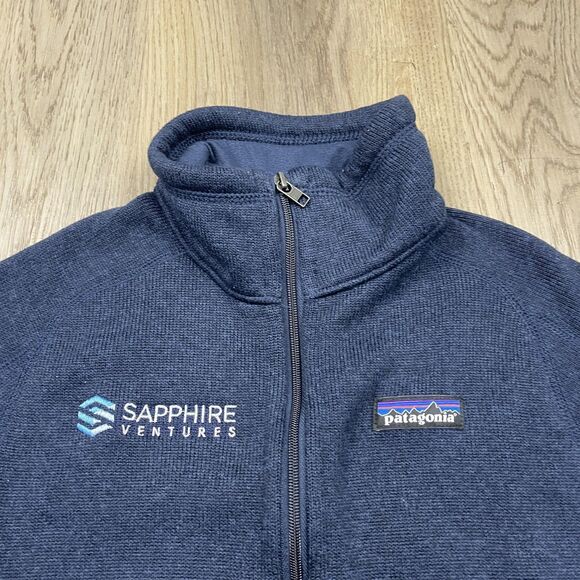 Patagonia Jacket Womens XS Navy Better Sweater Full Zip Fleece Sapphire Ventures - Picture 2 of 10
